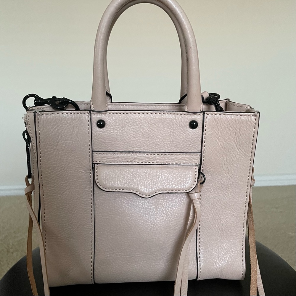 Rebecca Minkoff Blush Pink Leather Crossbody Satchel